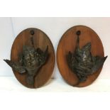 AFTER PAUL COMOLERA (1819-1897) - a pair of 19th Century French gilt bronzed spelter studies of