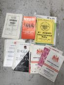 A collection of various rugby programmes to include Gloucestershire, England v All Blacks 1973, etc,