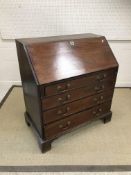 A 19th Century mahogany bureau,