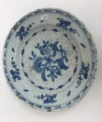 Three various 18th Century Delft chargers,