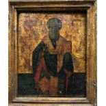 GREEK SCHOOL “Icon of St Athanasius”, 17 cm x 13.