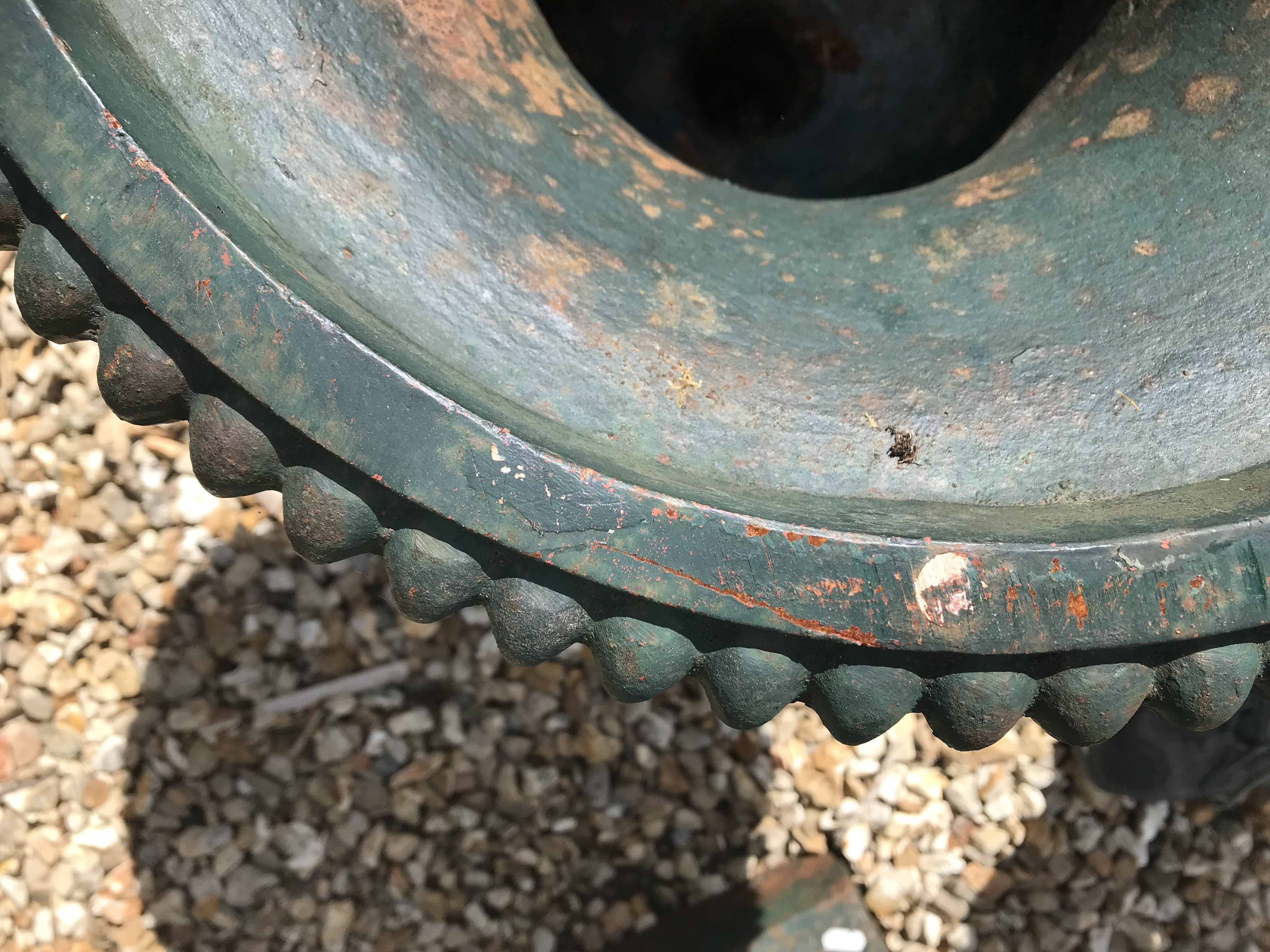 Two similar green cast iron garden urns CONDITION REPORTS Some areas of rusting, - Image 6 of 31