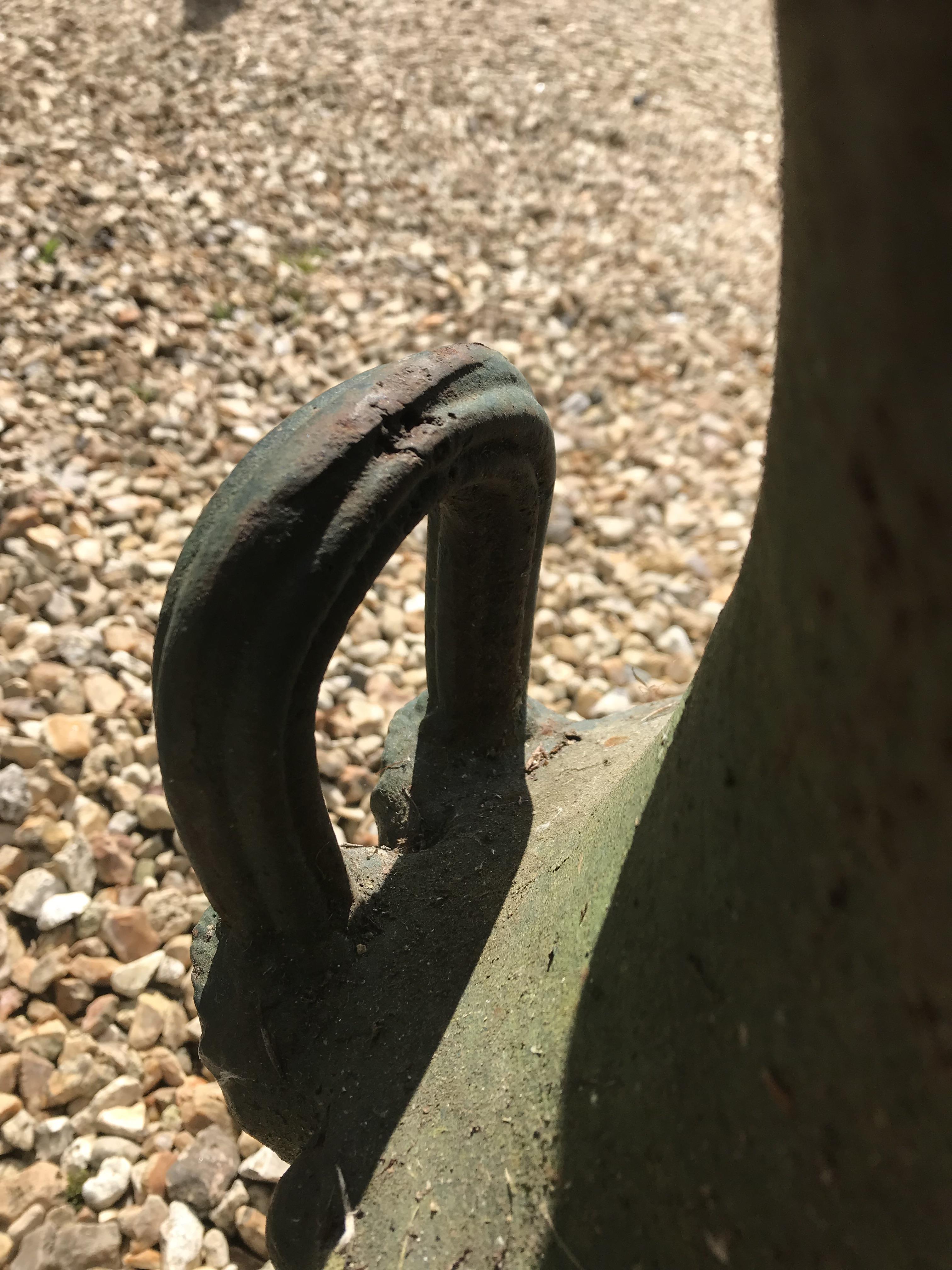 Two similar green cast iron garden urns CONDITION REPORTS Some areas of rusting, - Image 10 of 31