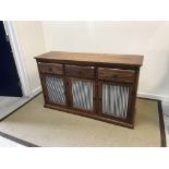 An Indian hardwood sideboard or dresser,