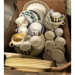 A collection of Susie Cooper dinner and tea wares, various patterns to include "Pattern 5x288",