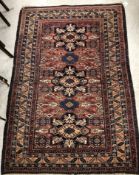 A vintage Caucasian rug,