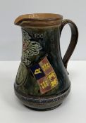 A Doulton Lambeth jug "In commemoration of the hoisting of the flag at Pretoria June 5th 1900"