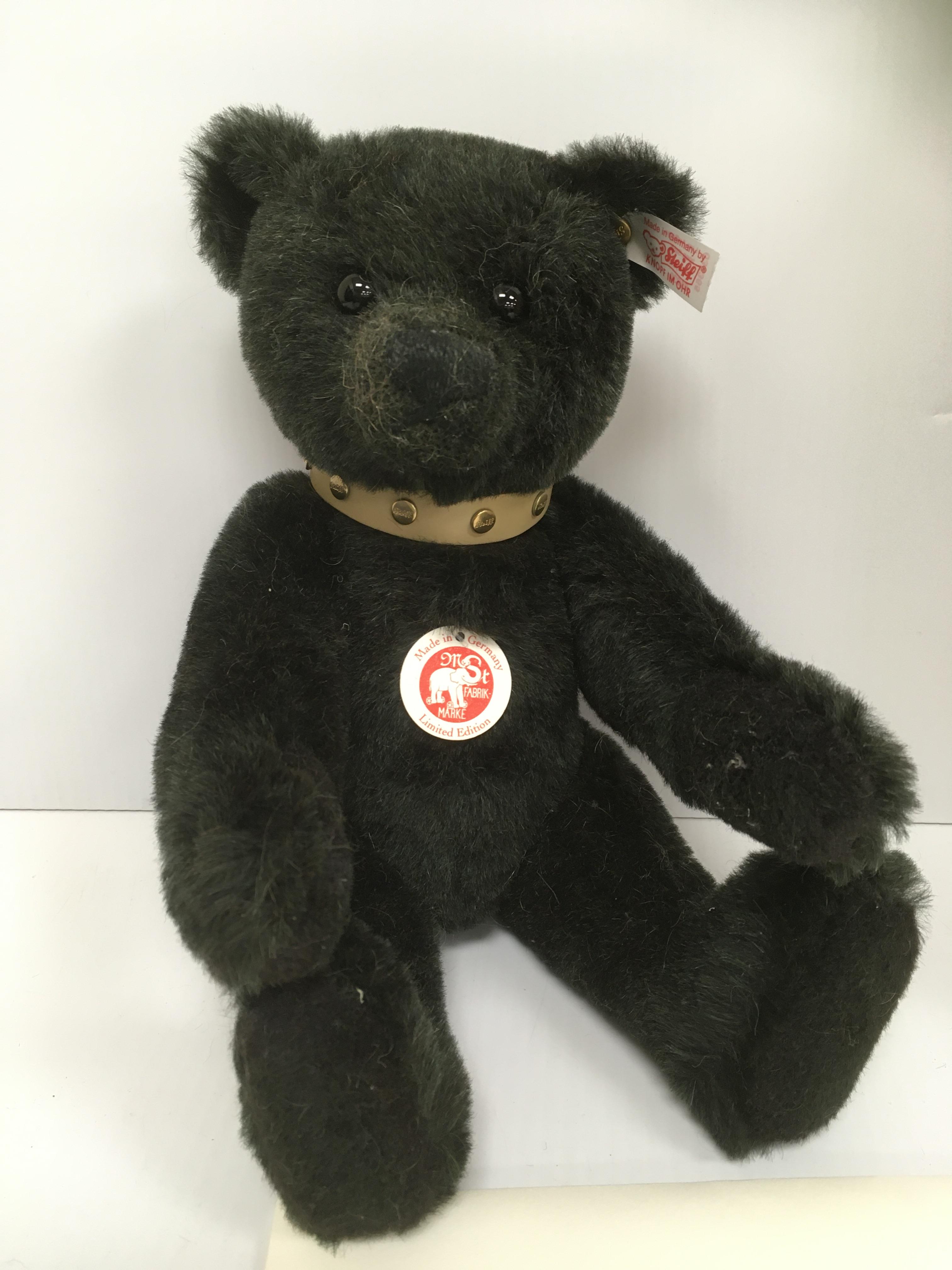 A Steiff 2008 teddy bear with studded leather collar No. - Image 2 of 3