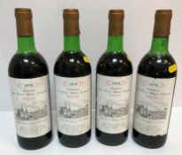 Four bottles Chateau La Tour Haut Caussan Médoc 1976