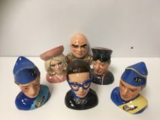 A collection of six William K Harper for Beswick Thunderbirds busts, limited edition No'd.