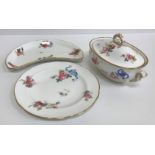 A collection of Spode Copelands china ribbon and floral spray decorated dinner wares (Pattern No.