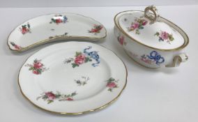 A collection of Spode Copelands china ribbon and floral spray decorated dinner wares (Pattern No.