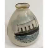 A W & R of Stoke on Trent Carlton China commemorative vase of small proportions,