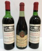 Two bottles Chateau Fombrauge Grand Cru St.