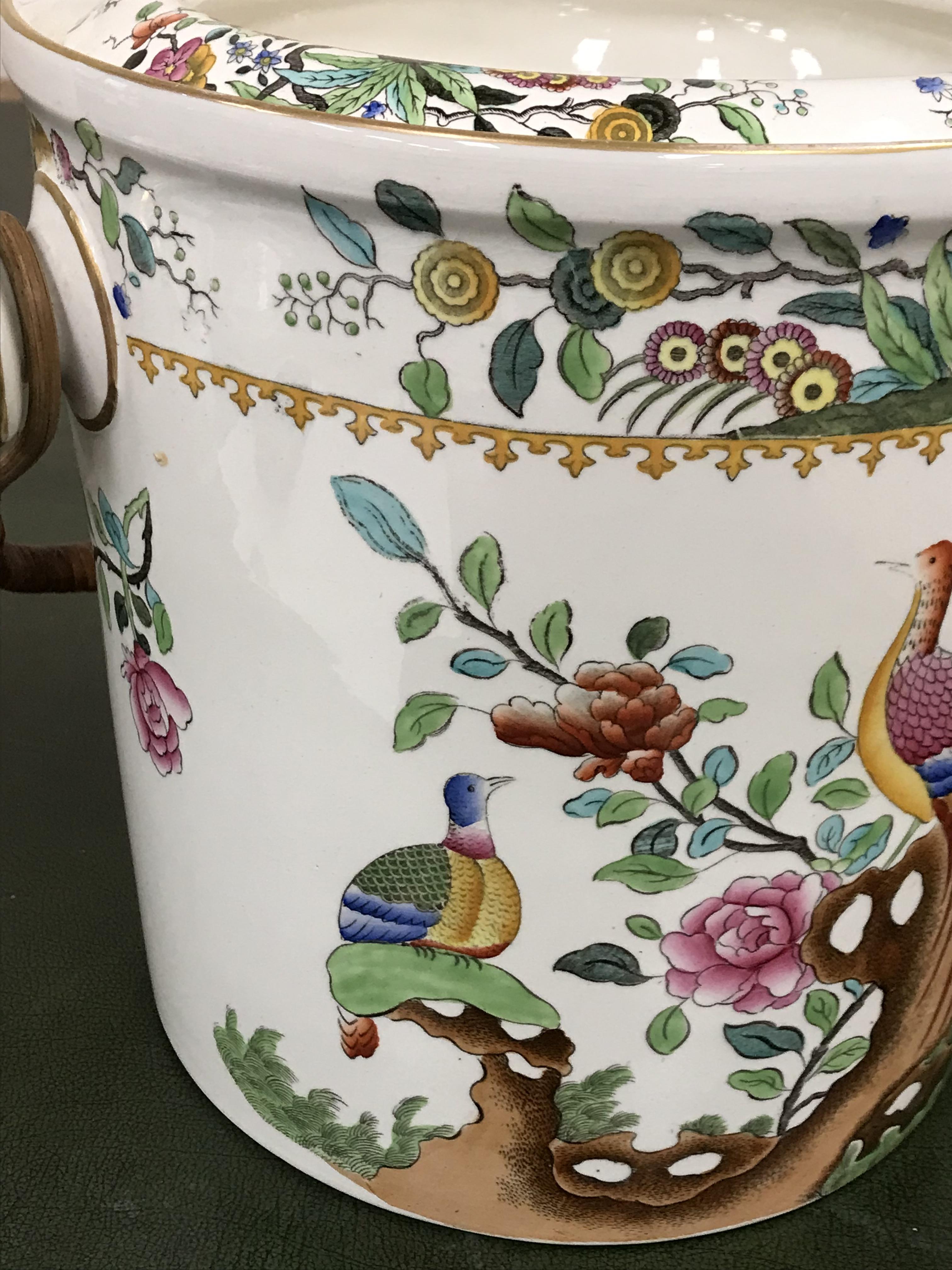 A Copeland Spode toilet set comprising wash jug and bowl, slop bucket, - Image 15 of 48