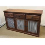 An Indian hardwood sideboard or dresser,