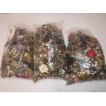 A large quantity of assorted fashion ear rings approx 11kg