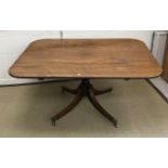 A 19th Century rosewood breakfast table,