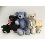 Dean's Ragbook teddy bears including Hogarth membership bear 2007 and Kris Christmas '98 limited