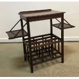 A circa 1900 Arts & Crafts mahogany reading table after an original design by Edward William Godwin,