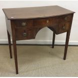 A late Regency mahogany side table,