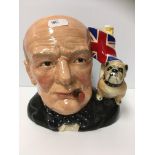 A collection of modern day collectables including Royal Doulton character jug of the year Winston