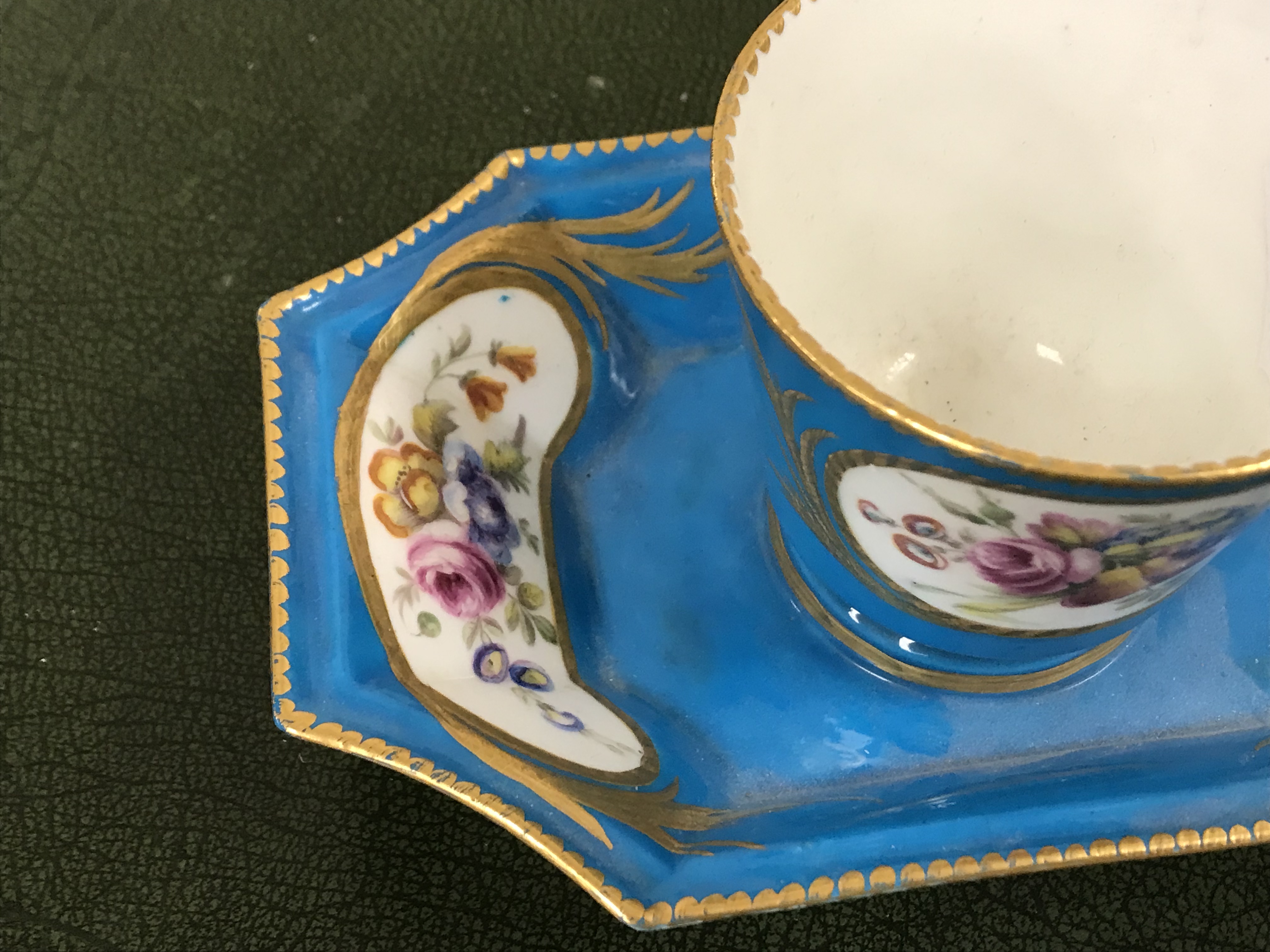 A pair of Sèvres bleu celeste and hand painted cachepots with figural and jewelled decoration the - Image 37 of 55