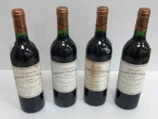 Four bottles Chateau Bahans Haut Brion Graves Domaine Clarence Dillon (date unknown - poss 1985)