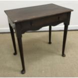An Edwardian mahogany drop leaf spider leg occasional table in George III style,