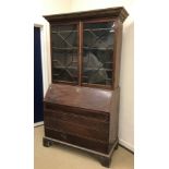 A 19th Century mahogany bureau bookcase,