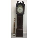 A 19th Century Scottish mahogany and satinwood strung long case clock,