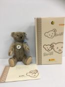 A 2007 Steiff 1908 teddy bear limited edition 617 of 1908 with certificate and box,