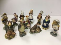 A collection of Royal Doulton Tableware Limited Beswick "Alice Series" figures, circa 1974,