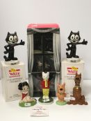 A collection of six Wade figures including "Dracula",