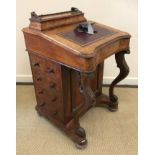 A late 19th Century French mahogany side table,