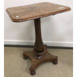 A Victorian burr oak occasional table,