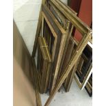 Twenty-six various gilt and painted and plain wood picture frames,