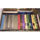 Two boxes of Folio Society books various including "All Quiet on the Western Front",