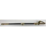 A Royal Naval Officer's dress sword,