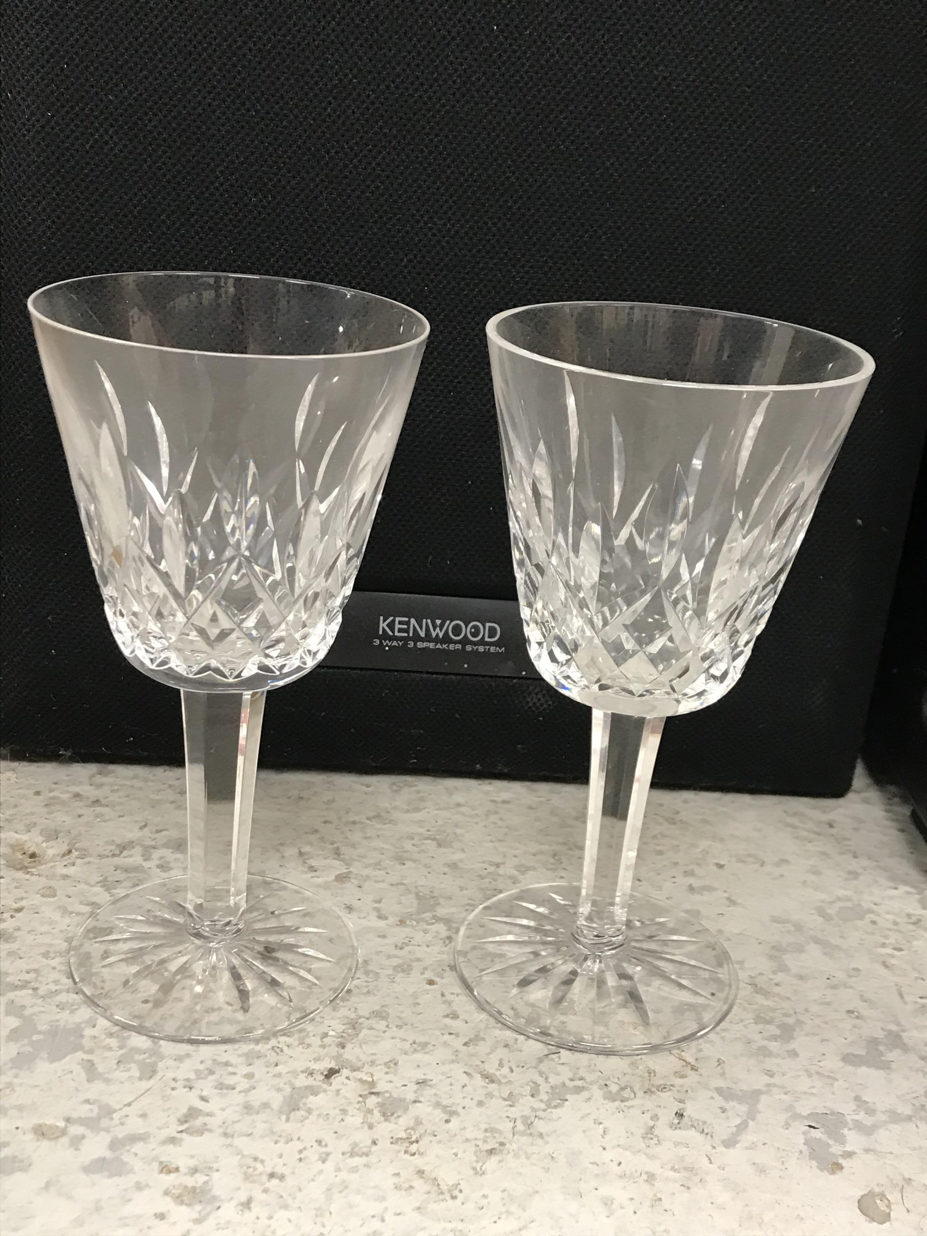 A large collection of glassware to include six Waterford crystal red wine glasses and six matching - Image 14 of 15