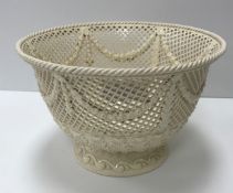 A 19th Century Wedgwood creamware reticulated bowl,