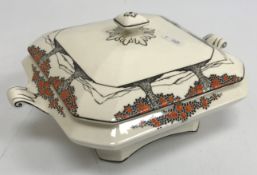 A small collection of Crown Ducal orange tree dinner wares comprising two dinner plates,
