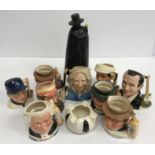 A collection of Royal Doulton medium sized character jugs comprising "Status Quo Francis Rossi"