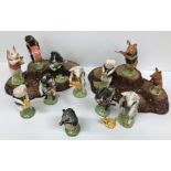 A Beswick pig band comprising "Thomas" PP11 No'd 15/2000, "Andrew" PP4, "Daniel" PP5, "Richard" PP8,