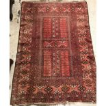 WITHDRAWN A Bokhara Hatchli carpet,
