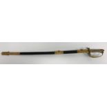 A Royal Naval Officer's dress sword,