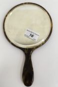A collection of items to include tortoiseshell type mounted hand mirror,