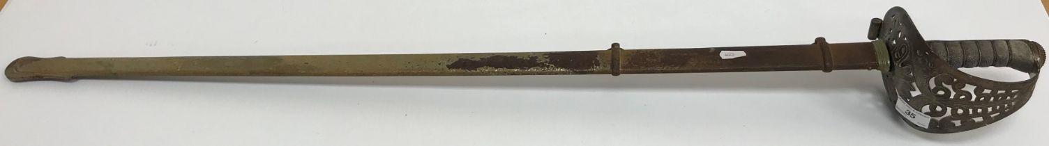 A Victorian 1887 pattern Heavy Cavalry sword by Robert Mole & Sons,