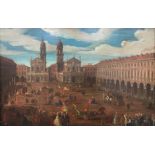 ROMAN SCHOOL IN THE MANNER OF GIUSEPPI VASI "Capitoline Hill leading to the Piazza del Campidoglio",