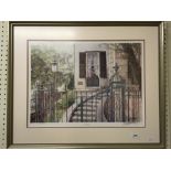 20TH CENTURY SCHOOL "Savannah staircase", limited edition colour print No'd.